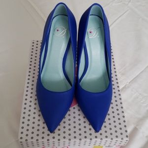 Brand New,Blue pointy toe heels, US WOMEN'S SZ 5.5
